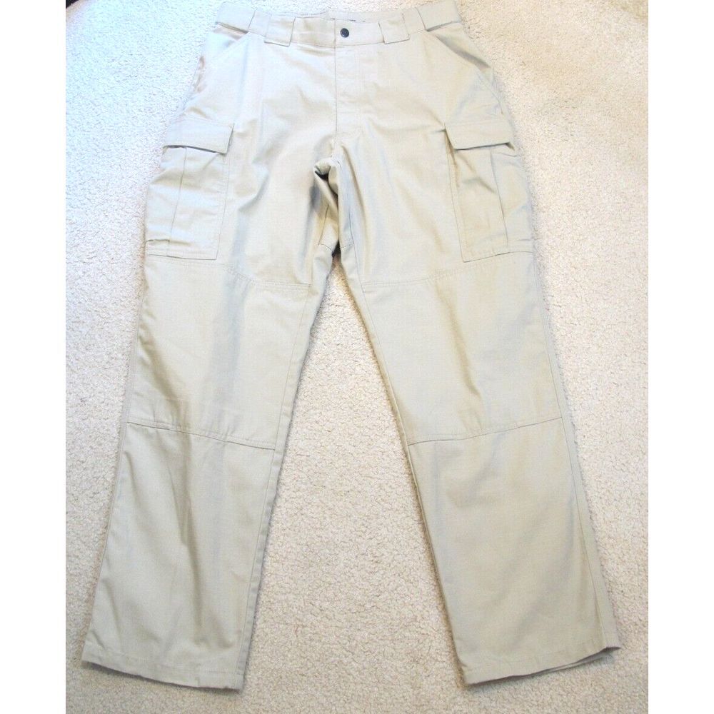 5.11 Tactical Series Ripstop Cargo Pants Taclite‎ Tac-105C Men's 35.5 X 32 Khaki